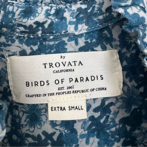 Birds of Paradis by Travata Indigo Floral Mamie Maxie Dress - Picture 7 of 9